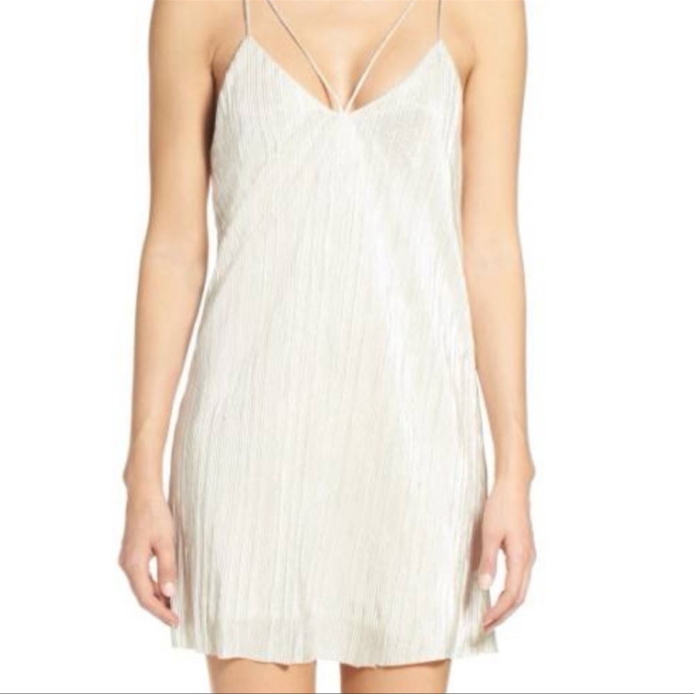 Bardot Silver Mini Dress